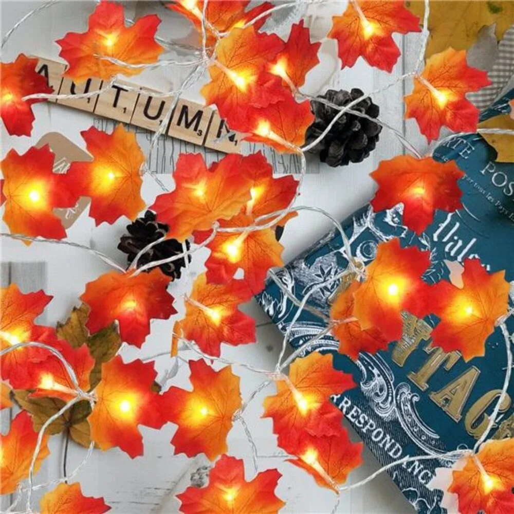 Thanksgiving Decorations Lights LED Indoor Outdoor‎ String Lights for Home Décor